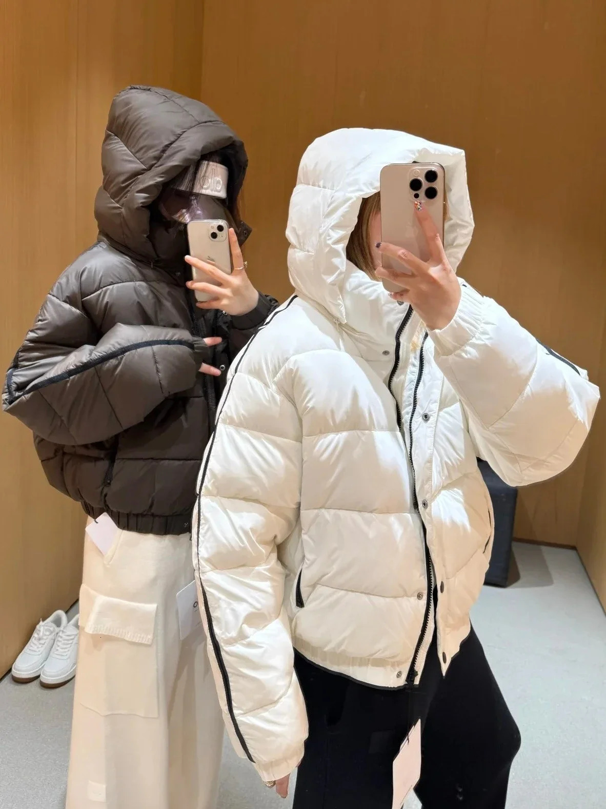 Fashion Warm Padded Jacket Women Winter Parkas Long Sleeve Hooded Bread Cotton Clothes Female Sports Thick Outerwear 251110