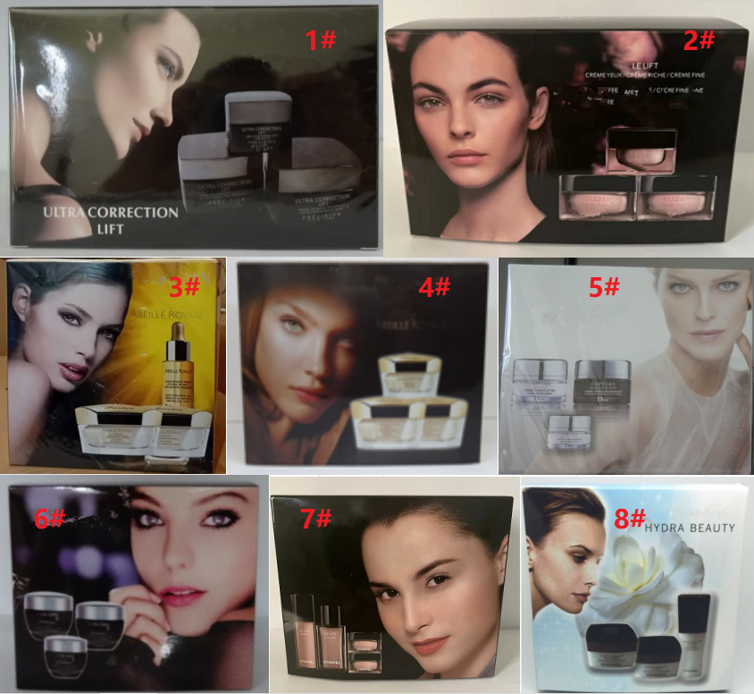 Skin Care Set Famous Brand high quality eye cream face night creams Advanced Youth Activating Gift Box Kit