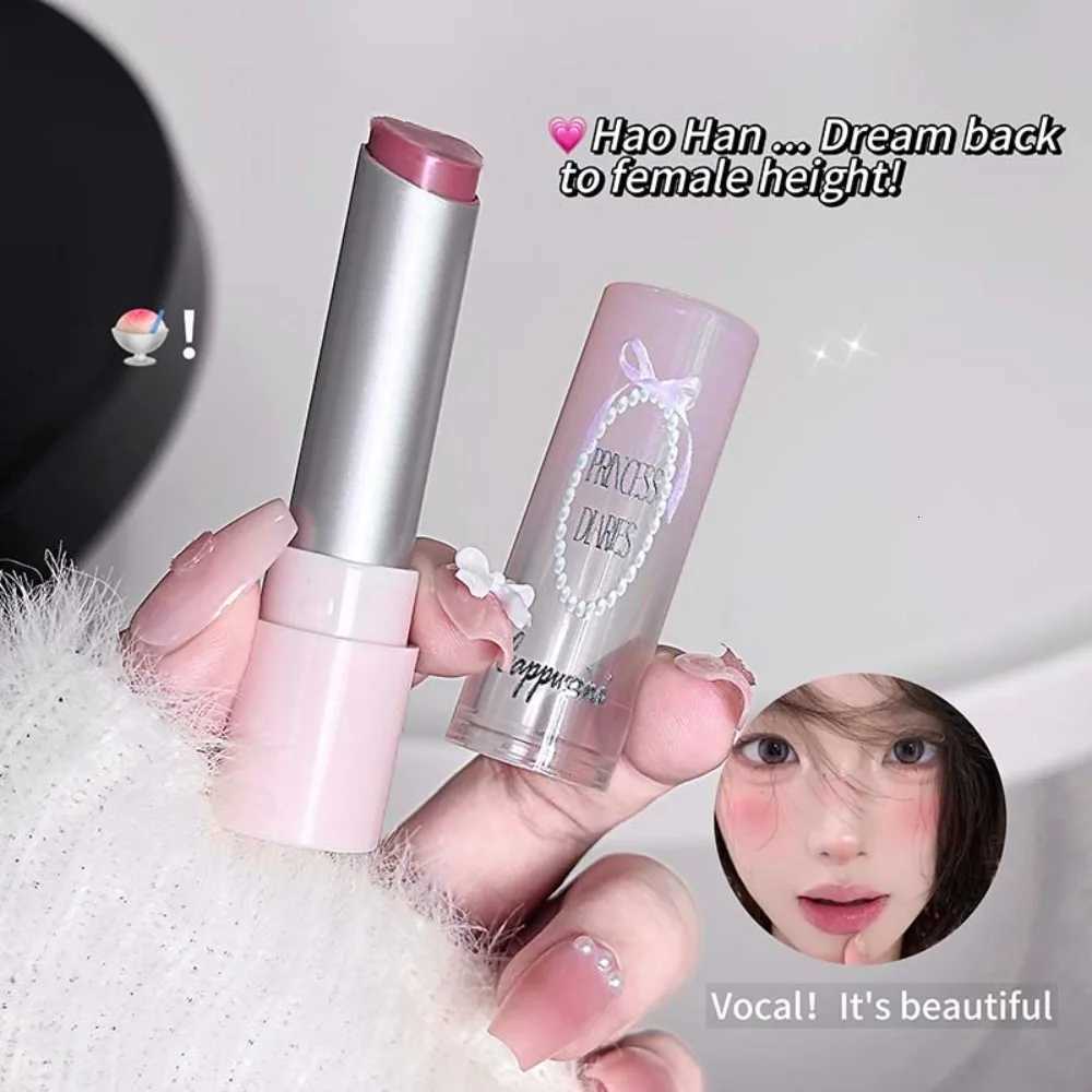 Sweet Pink Crystal Solid Lip Gloss Nude Brown Mirror Lipstick Moisturizing Glass Jelly Finish Not Sticky Daily Lip Tint MakeupT251110