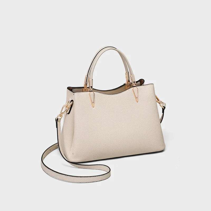 Genuine Leather Women's Handbag Large Capacity Single Shoulder Crossbody Tote Bag, Fashionable And Elegant Practical Quality Bag