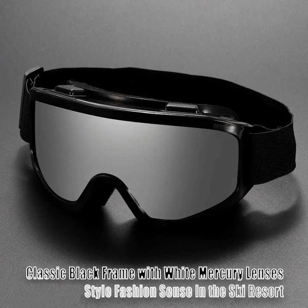 Winter Outdoor SKI Goggles Adult anti-fog Snowboard Skiing Glasses One-piece large-frame Windproof Motorcycle Sun Glasses K251110