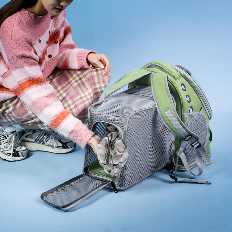 Cat bag, pet bag, portable outdoor bag, can be carried on the shoulder or handheld, expandable large space, all season pet backpack, designer bag