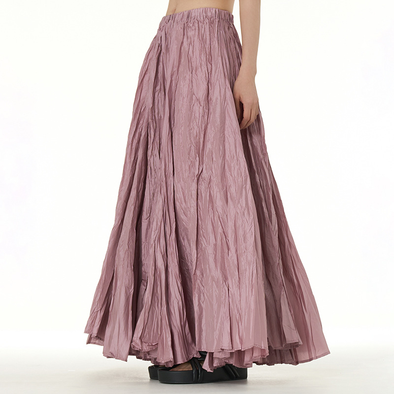 B7360 Master Skirt 2025 Cross-border New Large Size Women's Loose Slimming Oversized Swing Skirt