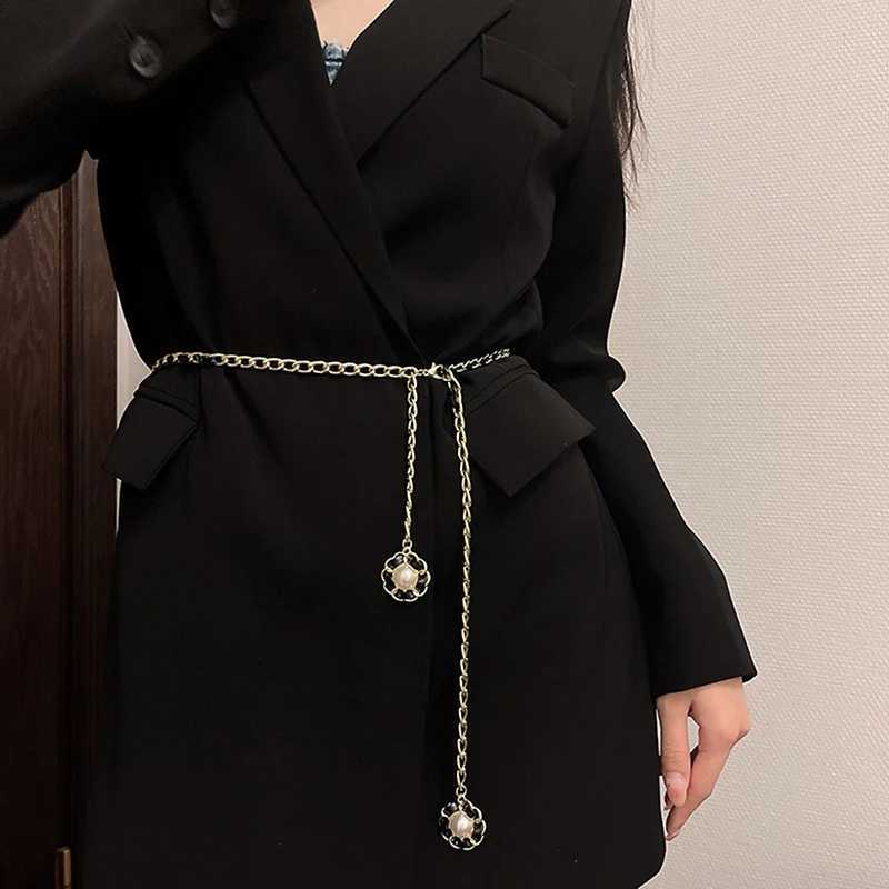Wenpunk style metal dress decoration waist chain for womens luxury designer brand clothing accessories X250410