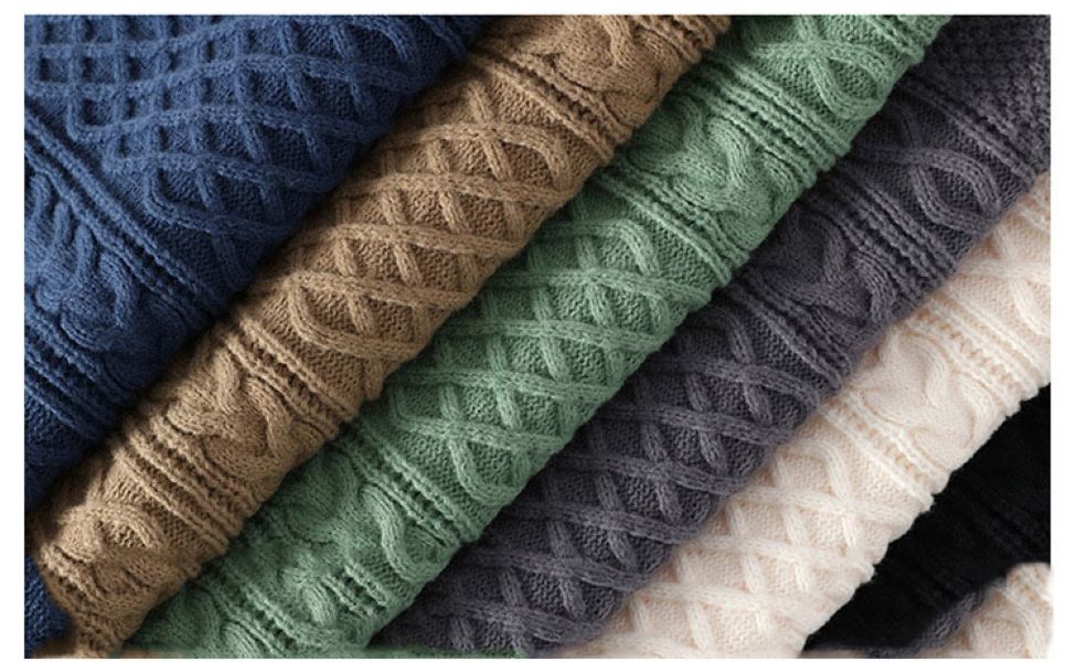 Retro twist round neck sweater men and women autumn and winter loose lazy wind thickened warmth all-match outer wear inner knitted top