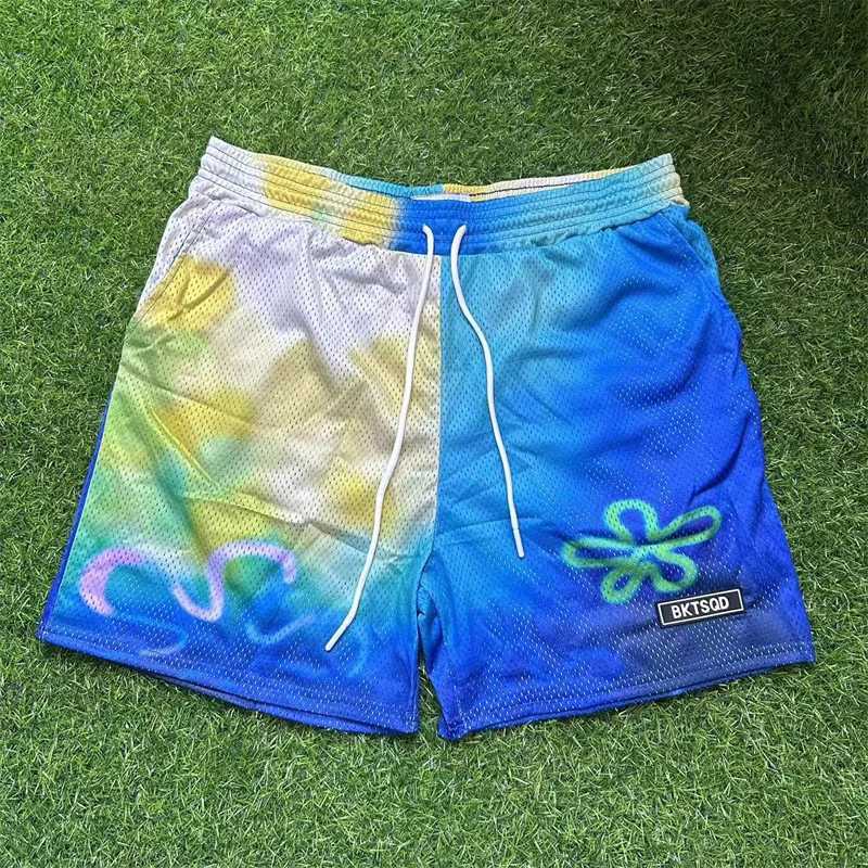 BKTSQD Sponge Style Fashion Brand Mens Basketball Shorts Summer Mesh Quick Drying Breathable Outdoor Beach Swimmers X250410