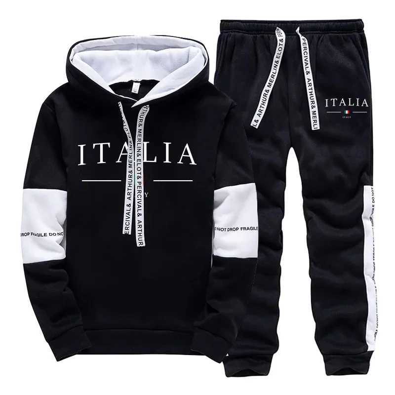 Hot Sales Mens Tracksuit Printing Casual Sweatshirts Sportswear Outdoors Sports Jogging Mens Clothing Single Piece Hoodie Pants W251110