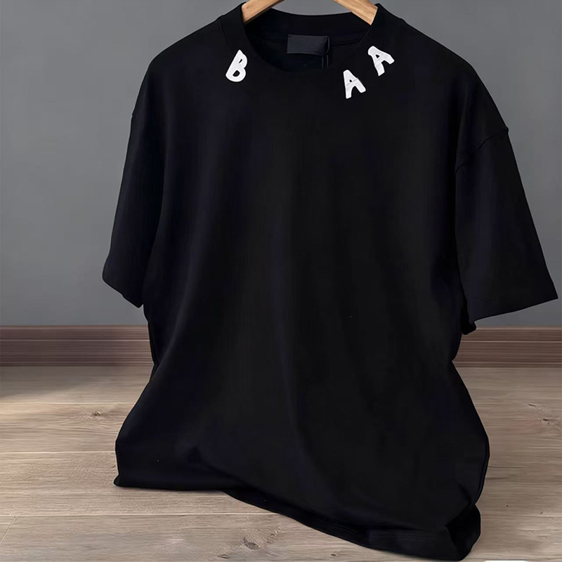 Designer Brand Tees T Shirts Top Quality Pure Cotton Short Sleeve Shirt Simple Letter Printed Summer Casual Men Clothing Size S-XXXXXL
