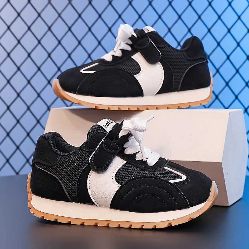 2025 New Girls Sports Shoes Fashion Design Breathable Mesh Anti-Slip Kids Casual Shoes High-Top Classic Childrens Boy SneakersT251110