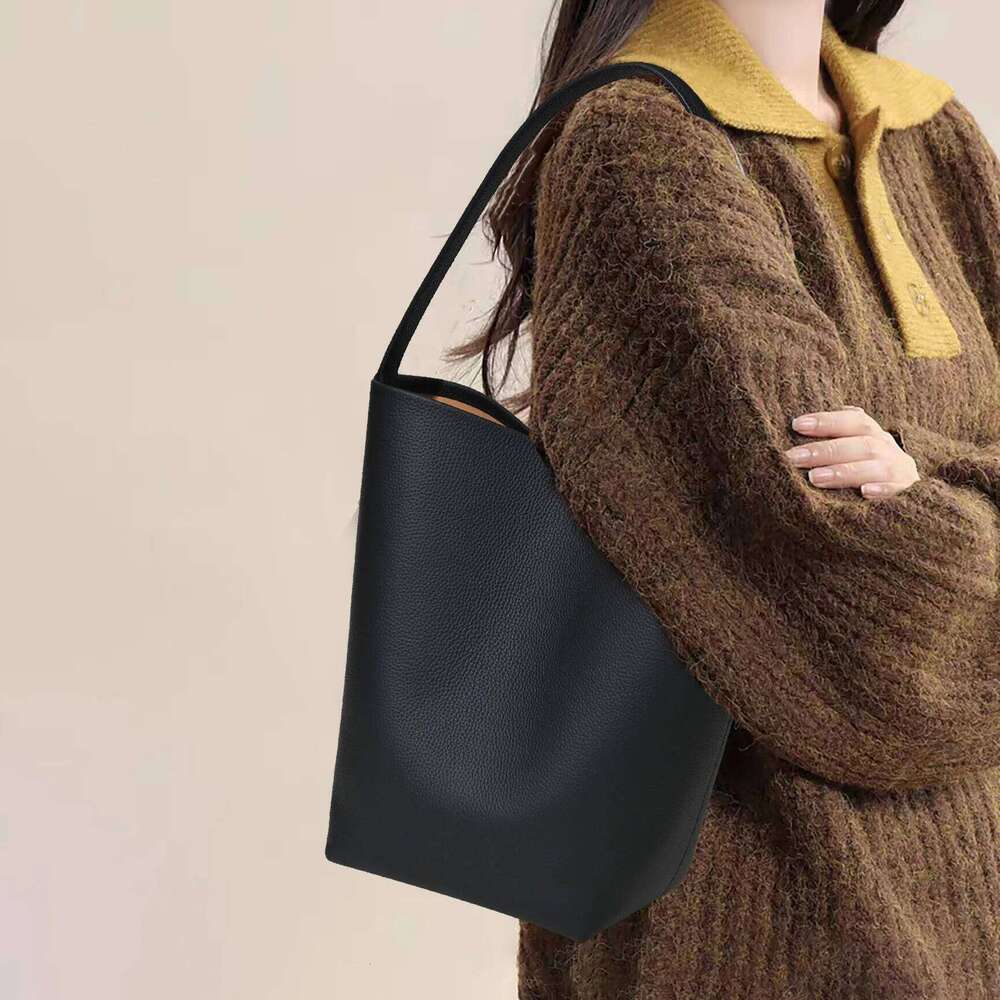 Mendy Bucket Tote Large Women Minimalist Big Cowskin Shoulder Shopper Bag High Quality Cowhide Leather Handbag Designer