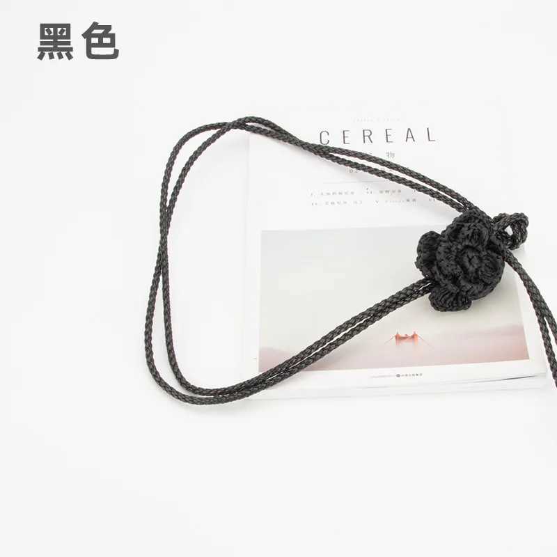 New ethnic style woven waist chain Wen embossed dress paradigm floral chain belt X250410
