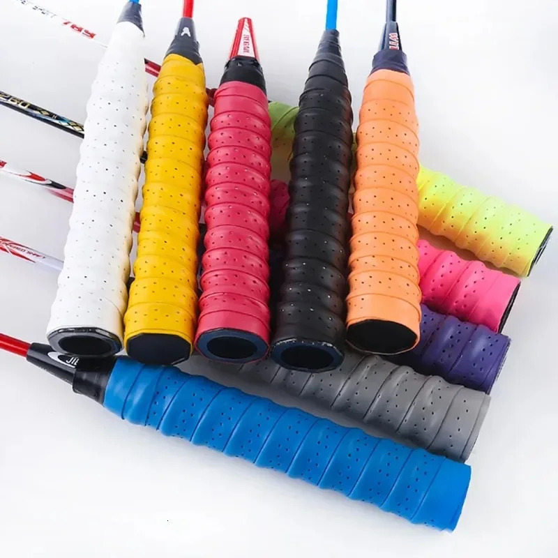 2PCS Sports Sweatbands Perforated Breathable Wristbands AntiSlip Grip for BadmintonTennisFishing Thick Cotton 251027