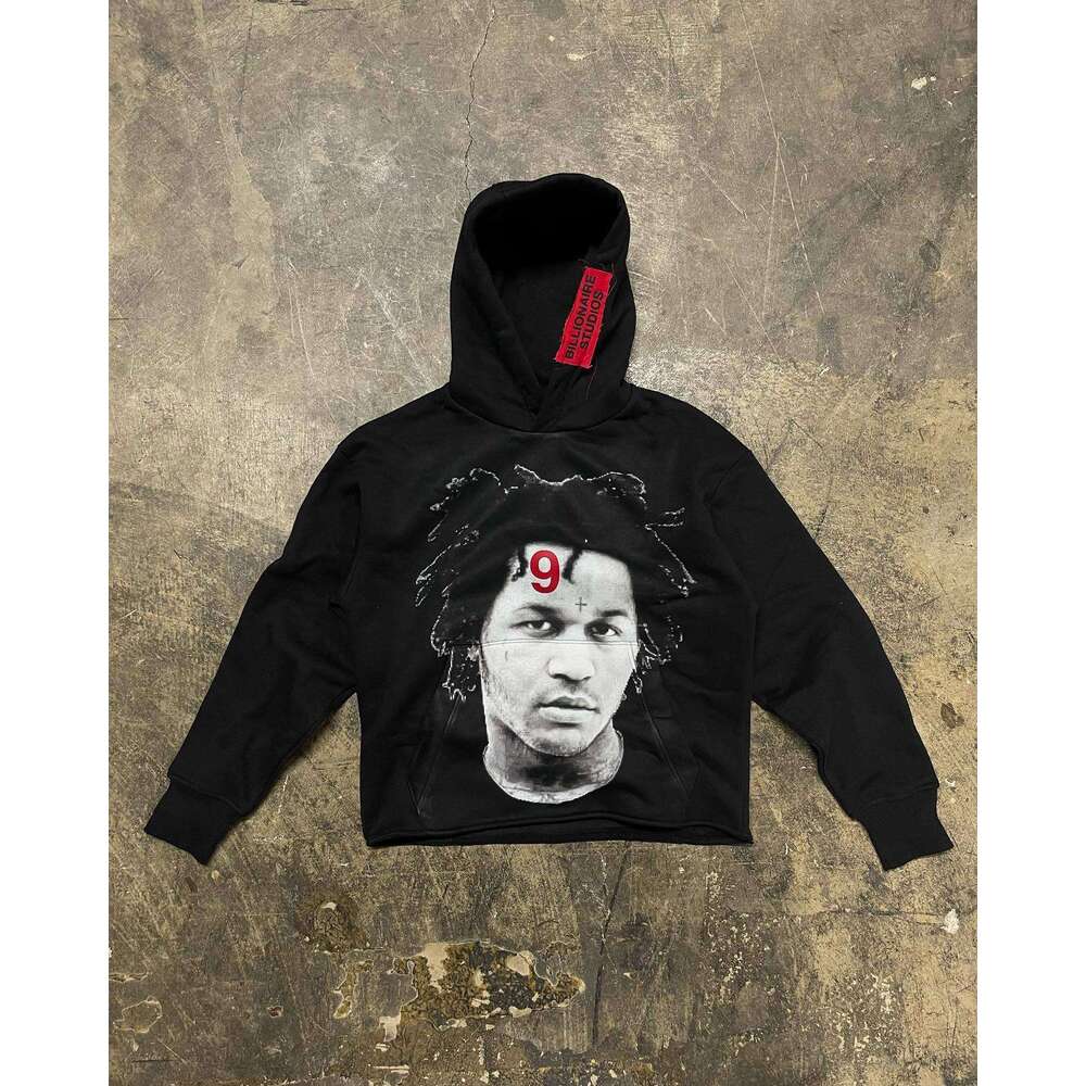 Number 9 letter printed street spring versatile character personality hoodie