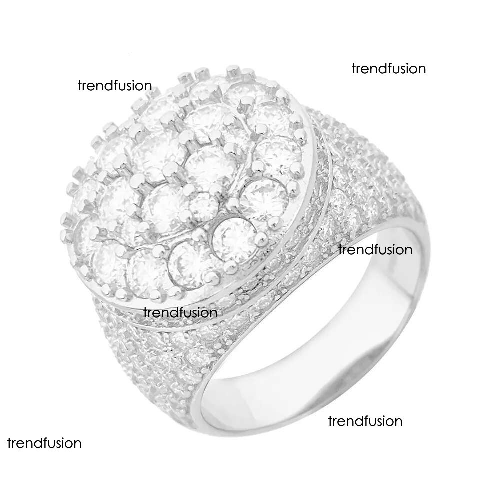 New Fashion Mens Rings Passed Dia Test Sterg Sier VVS Moissanite Ring For Party Wedding Nice