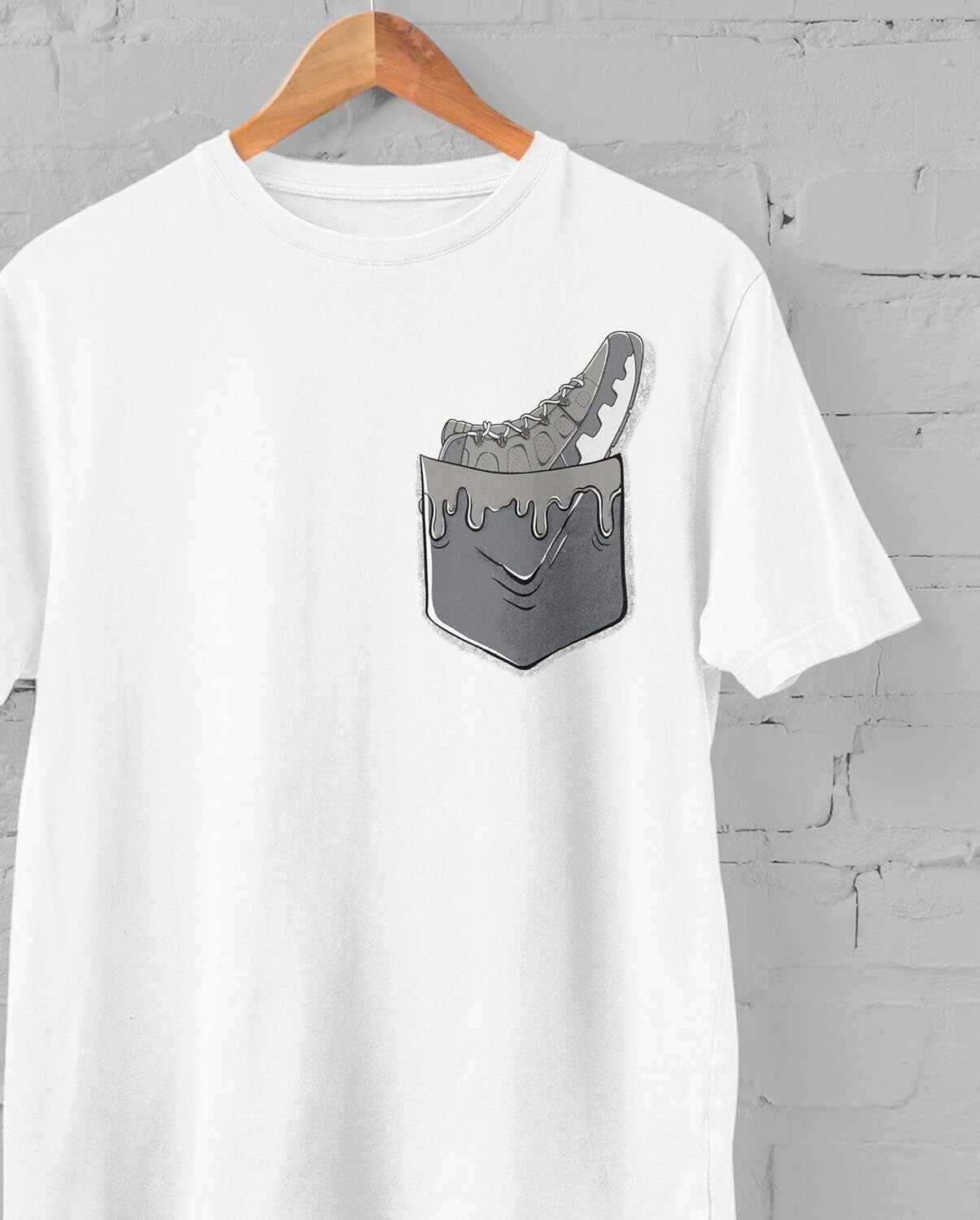 T shirt for Mens AJ 9 Cool Grey 9s Cool Gray Shirt, in Pocket, Shirts Match Sneakers 2D Sneaker Graphic Tee Casual Tops Clothes Short sleeve simple si