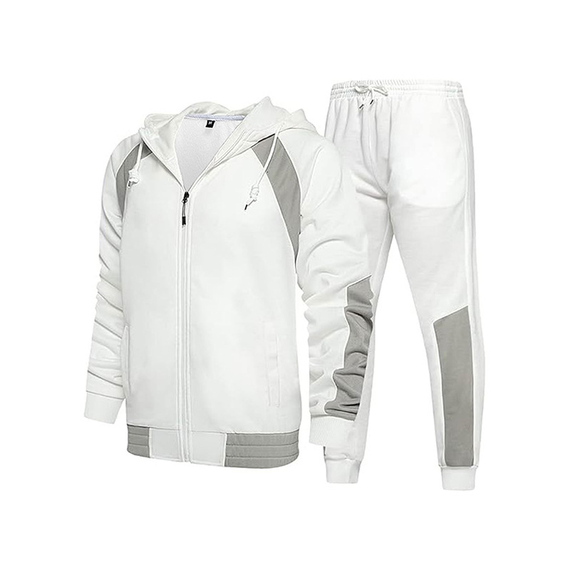 Euro 2024 autumn/winter new versatile mens sports hoodie set with hooded zipper two-piece set