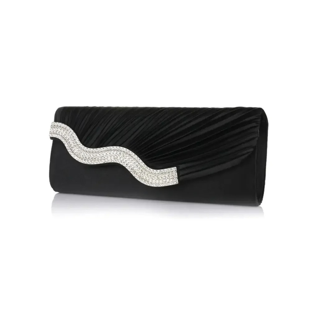 Fashion Shiny Evening Clutch Bag for Womens Wedding Party Banquet Female Crystal Day Long Purse Chain Diamond Shoulder Bag 251107