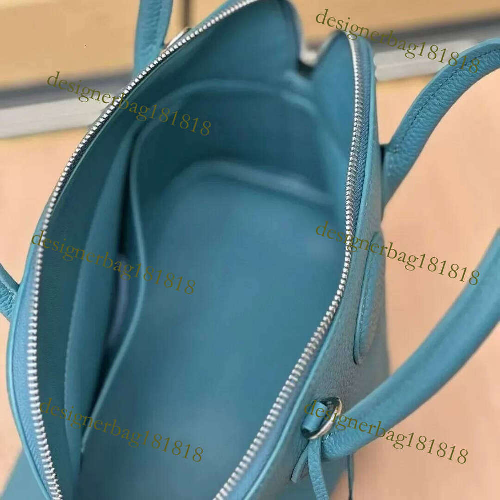 designer bag tote bag Top Layer Cowhide Leather Bowling Large Capacity Women's Shoulder Crossbody Bag Fashionable Versatile Handbag