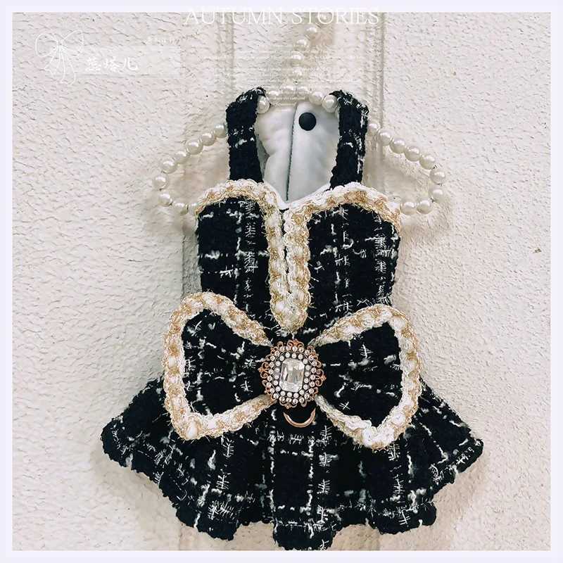 Luxury CLASSic Thickened Pet Dress Autumn Winter Custom-Made Exquisite Dog Coat Skirt Thickened J251110