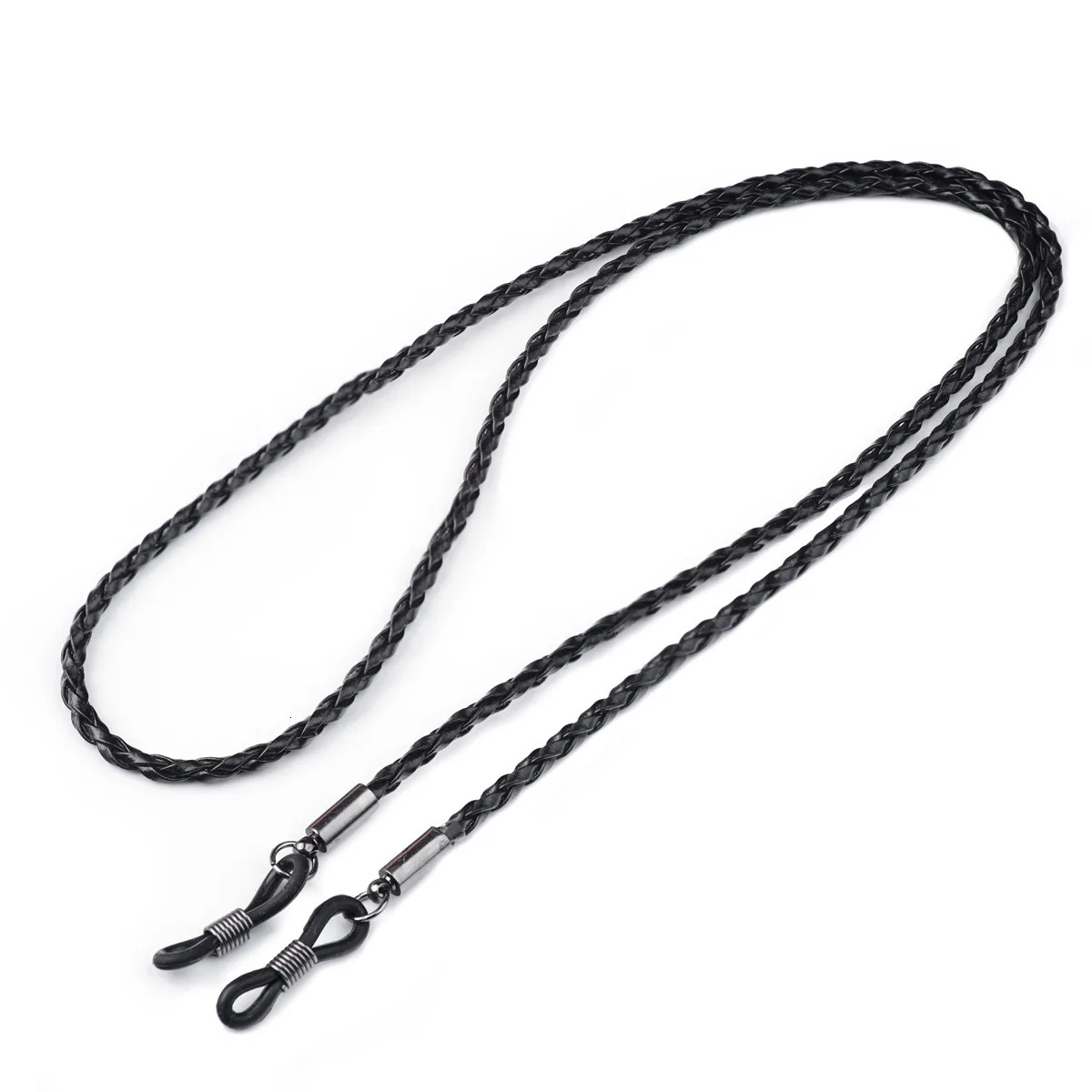 Thick twisted sunglasses leather rope chain multicolor reading glasses outdoor sports anti slip accessories 250410