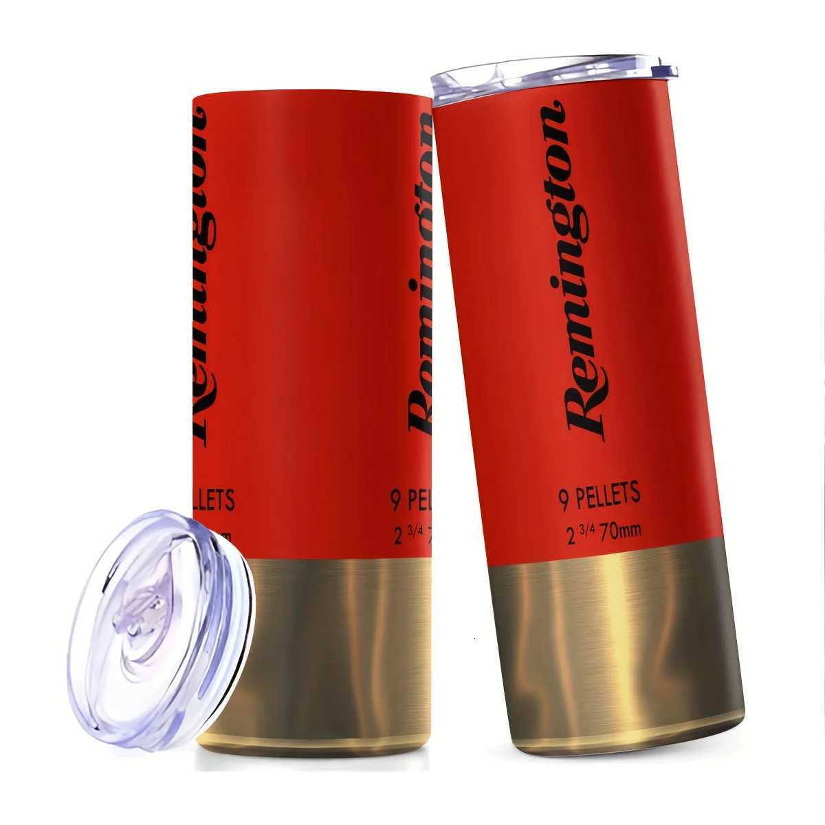 Fashionable cup Blet Design by ZOCIGIFTS - Stainless Steel Travel Cup with Straw Hand Wash BPA Reusable 20oz - Hunt Y251110