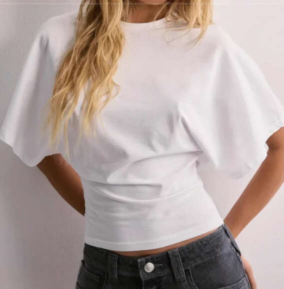 Korean style design round neck pullover short sleeved T-shirt for women in summer 2025, simple versatile, solid color loose top, 2025 new style, chic 