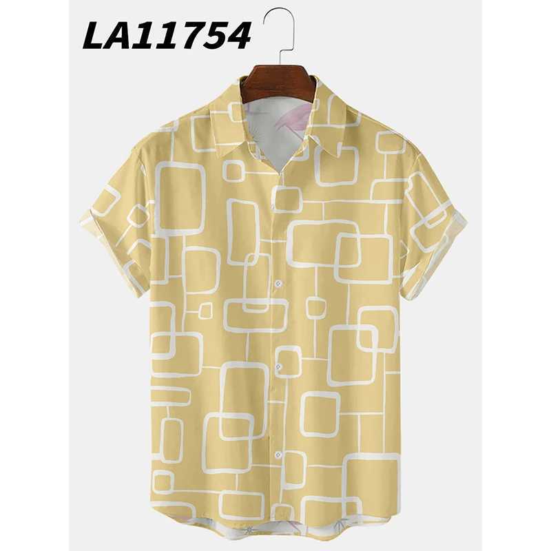 2024 Creative Panda Printed Short sleeved Mens Shirt Summer Hawaii Beach Retro Spring Stay X250410