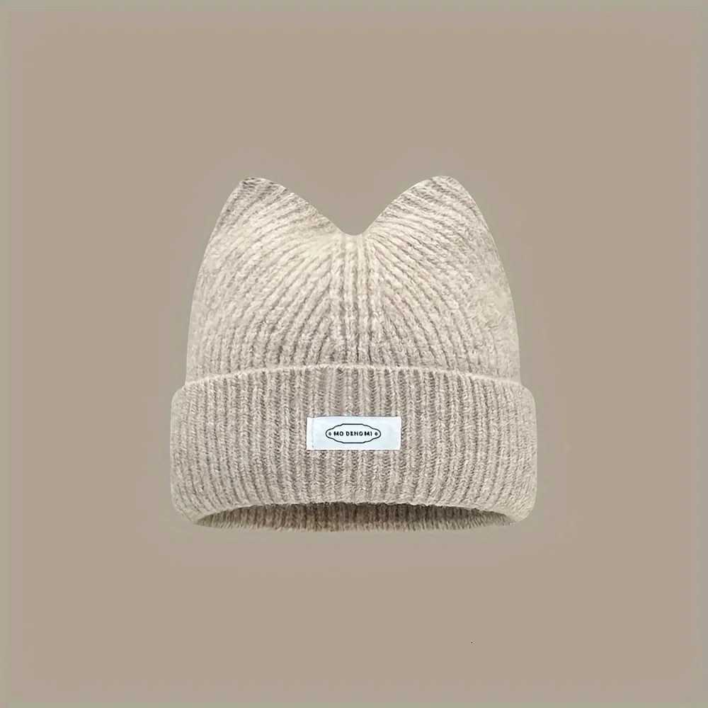 Lady Cat Ear Beanies with Cat Ears and Elastic - Soft Winter Warmth Cute Cat Ears Casual Outfit Christmas giftXJ251110