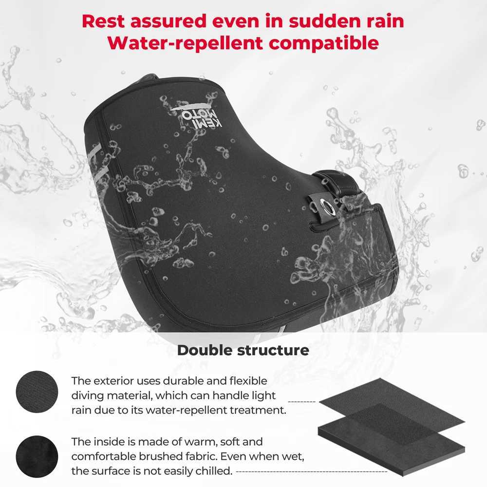 KEMITOUR Motorcycle Handlebar Gloves Scooter Hand Bar Winter Gloves Windproof Waterproof Washable For ATV Snowmobile S25118