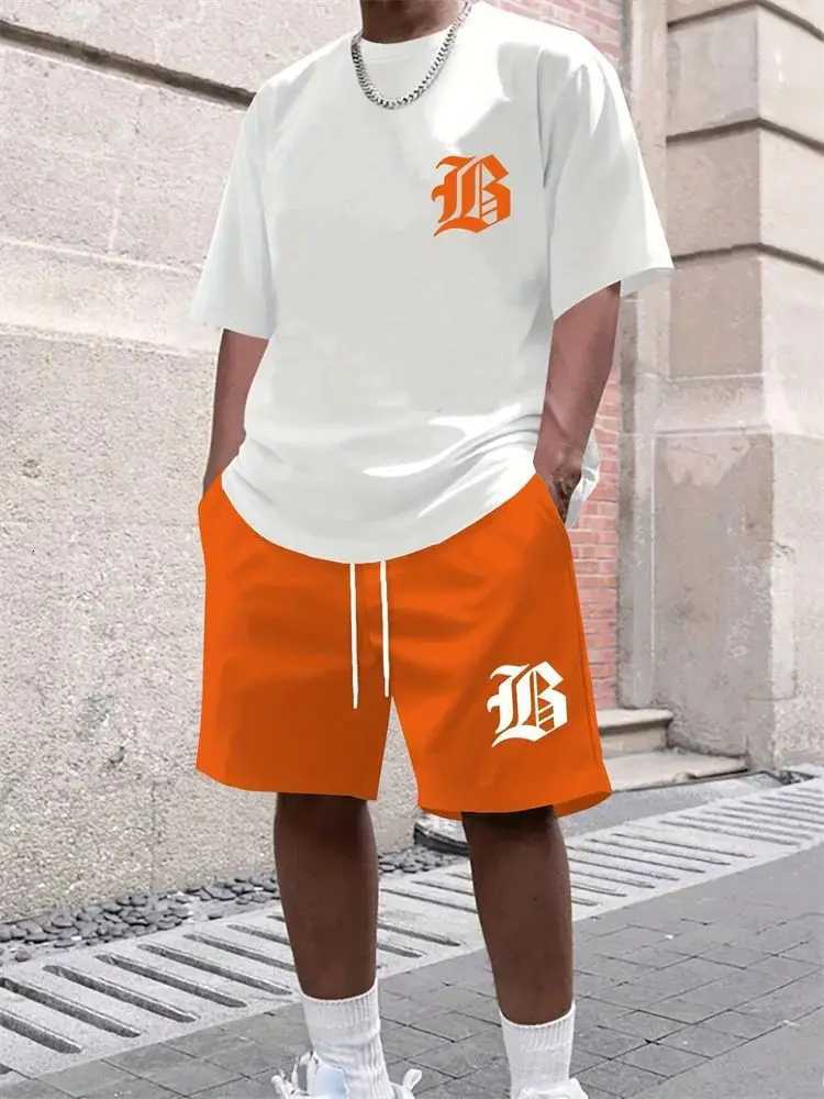 2025 Summer New Mens Casual Set 3D printed sportswear summer streetwear outdoor shorts set W251110