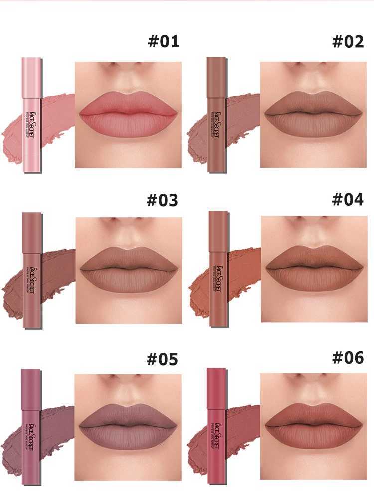 12 Colors Sexy Matte Lipstick Waterproof Long Lasting Color Rendering Non-stick Velvet Lips Liner Pencil Woman Makeup CosmeticsT251110