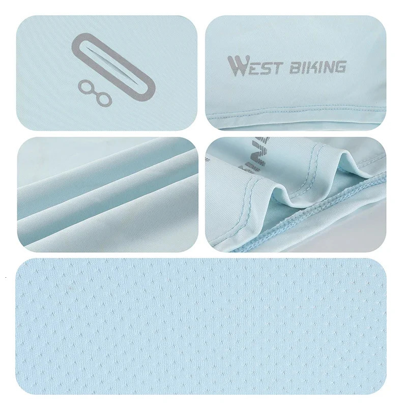 Western style bicycle summer breathable bicycle cap with UV pochromic pattern UPF 50sunscreen silk Balaclava cooling sports equipment 250408