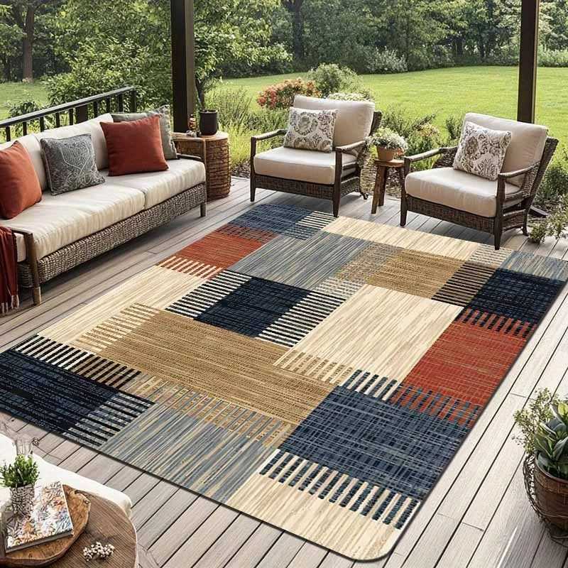 VIKAMA Flannel Plaid Carpet Soft Doormat Welcome Mat Outdoor Carpet Large Area RugRug For Bedroom Carpet For Live Room Home Deco Y251110