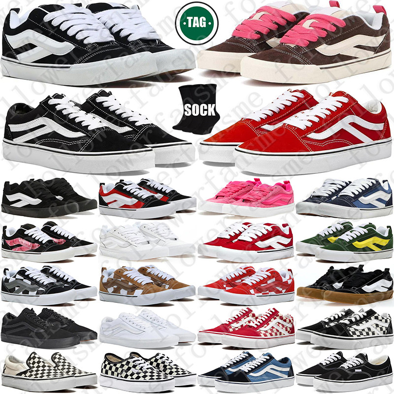 Free Shipping Designer vanse van knu skool sneakers Shoes chaussure for mens womens black trainers scarpe Plate-forme casual luxury wholesale