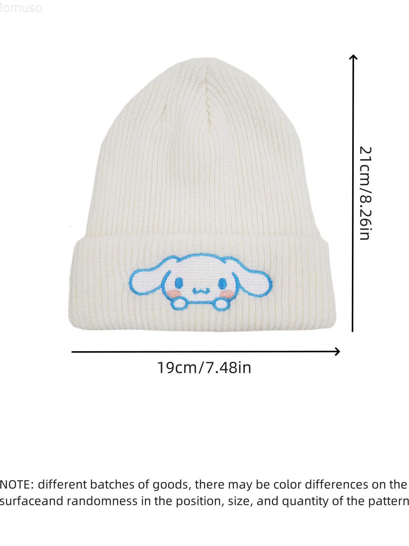 Sanrio 1pc Hello Adorable Kitty My Melody Kuromi Cinnamoroll Knitted Beanie Hat - Soft Warm and Stylish Winter Cap for Women H251110