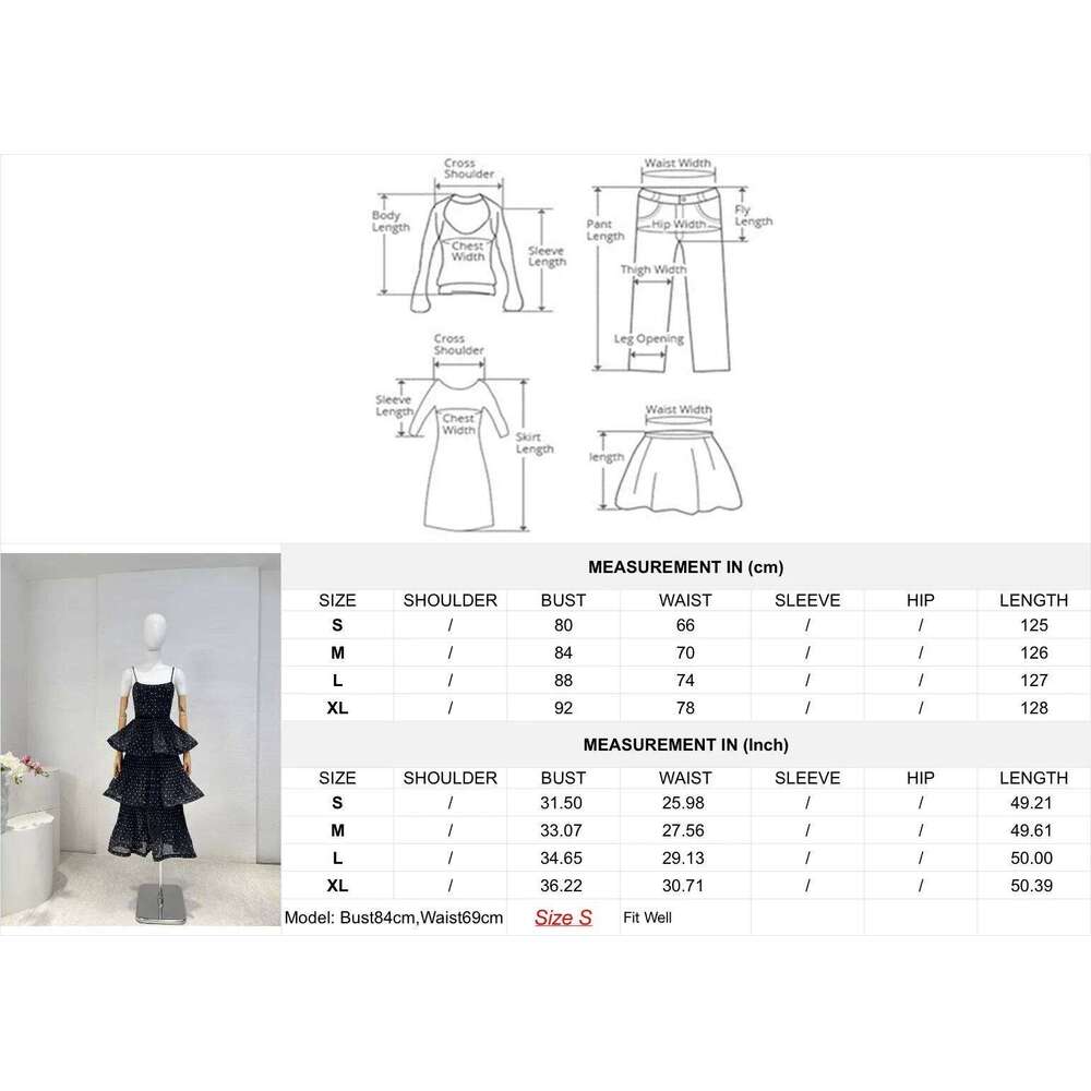 Autumn New Casual Style Women Wearing Dot Print Shirred Elastic Across Back Pleated Tiered Midi Dress Hot Sale