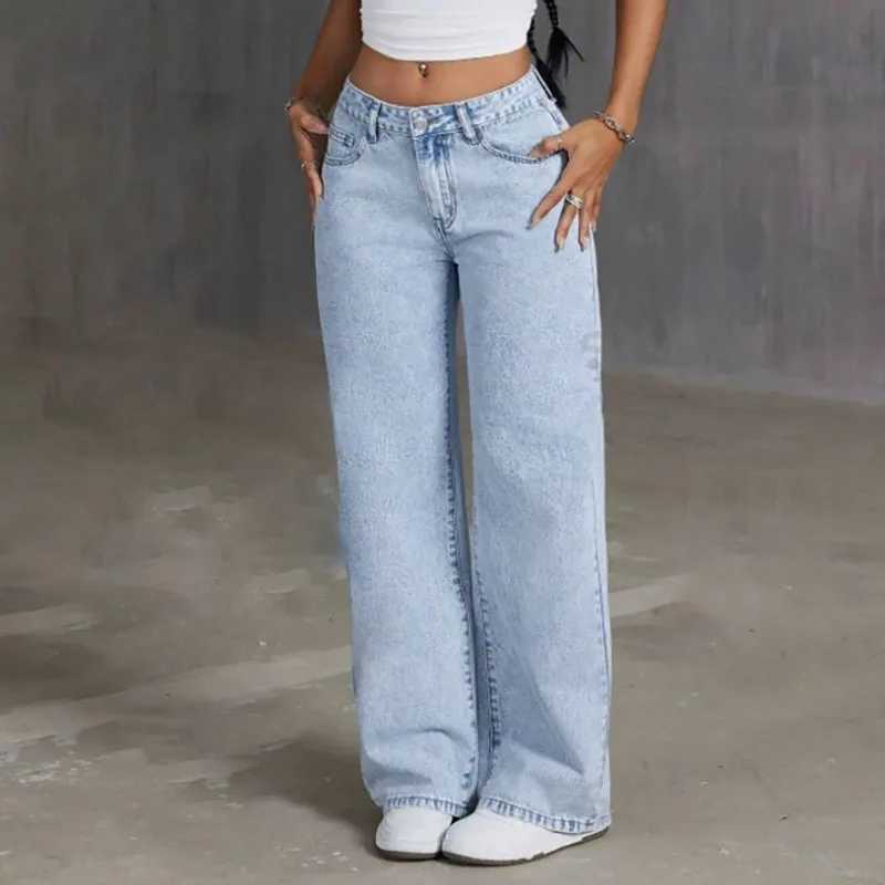 Fashion Retro Bow Embroidered Jeans WomenS Straight Leg Slim Fit Jeans Pants Baggy Y2k Jeans C251110