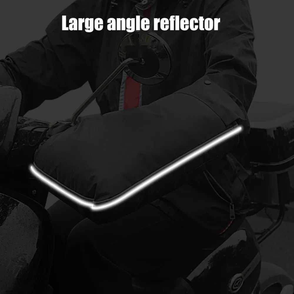 2024 Protective Electric Scooter Thick Warm Handlebar Grip Handle Bar Muff Rainproof Motorcycle Gloves Guante Moto Winter Glove S25118