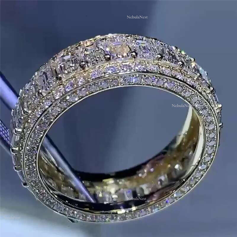 Topaz CZ Dia Gemstones Party describeChoucong Brand Jewelry Sterg Sier Fill Full T Princess Cut White