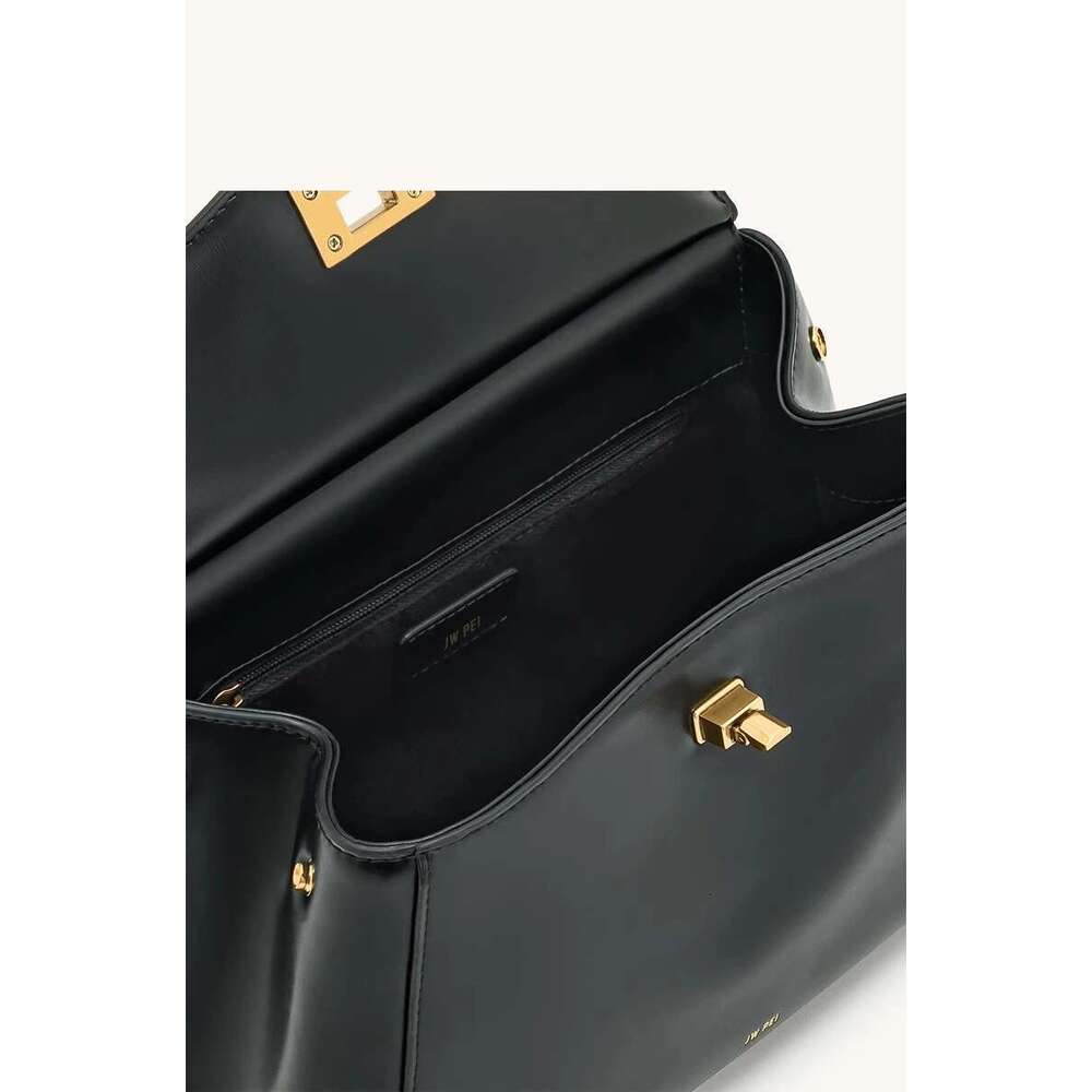 Jw Pei Lunch Box Shoulder Crossbody New Women's Handbag Commuting Fashion Genuine Leather Bag Female 2025 Spring Top-Handles BGA