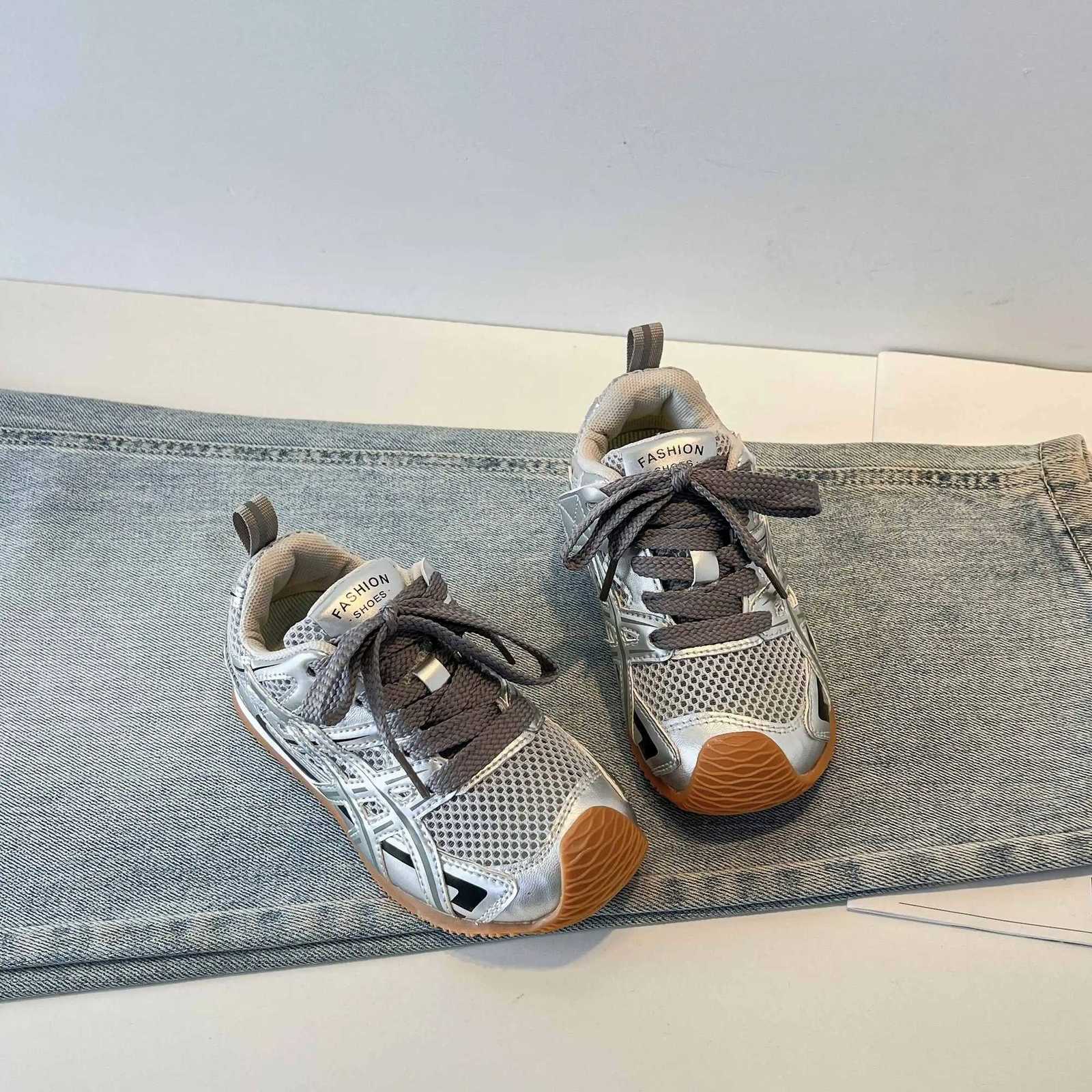 2025 Spring Toddler Kid Breathable Orbit Metallic Rubber Mesh Sneaker Children Casual Fashion Shoe Boy Girl Sports Walking ShoesT251110