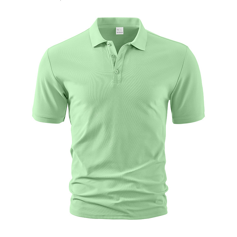 Multi color summer collar sport mens polo shirt casual mens solid color short sleeved T-shirt