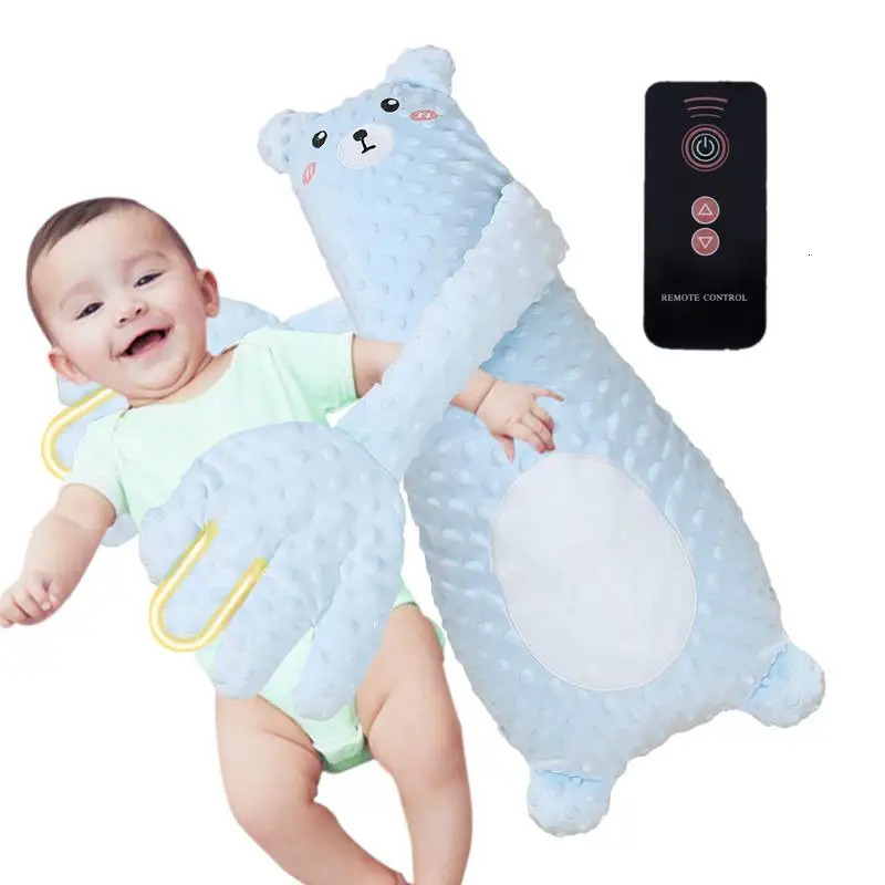 Infant Exhaust Pillow hHand Remote Controlled Soothing for Baby Sleep Cartoon Plush Toddler Comforting Hand 251104
