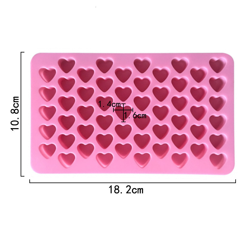 In Stock Wholesale Mini 55 Heart-Shaped Silicone Cake DIY Heart, Wax Seal Mold