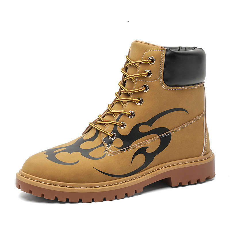 Niche Yellow Boots Parasitic Beast Series Casual Versatile Printed Set Sneakers Tattoo Stickers Original Design Z609