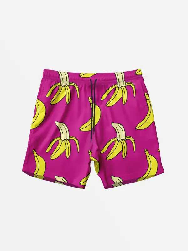 Mens Hawaiian swimming dry 3D fruit printed beach shorts for quick drying outdoor leisure sports shorts fashionable mens shorts X250410