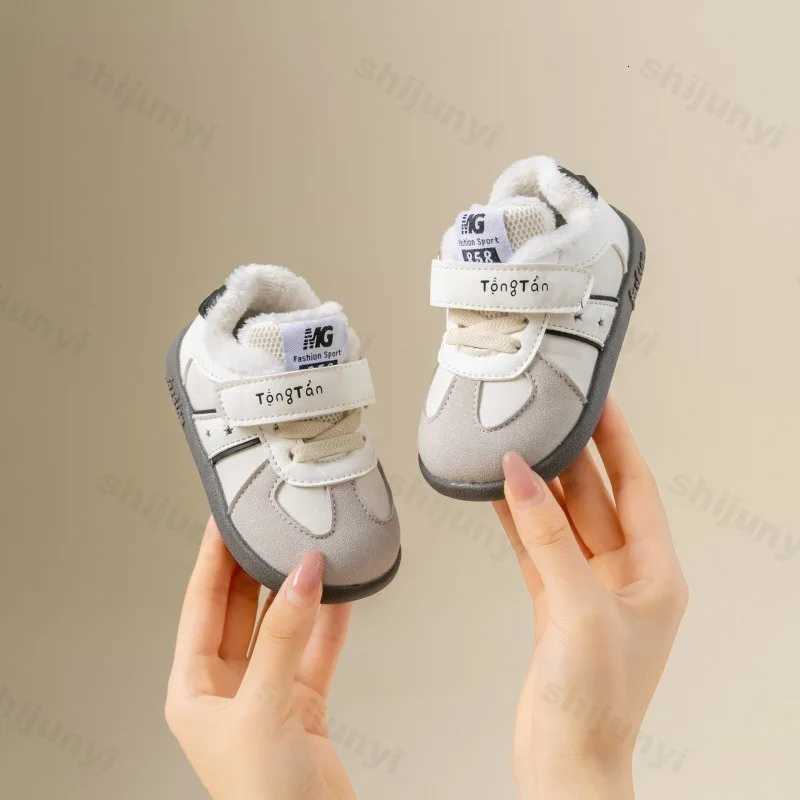 Childrens Casual Cotton Shoes 2025 Autumn Winter Baby Boys Girls Retro Sports Shoes Kids Non-Slip Warm Plush Toddler SneakersT251110