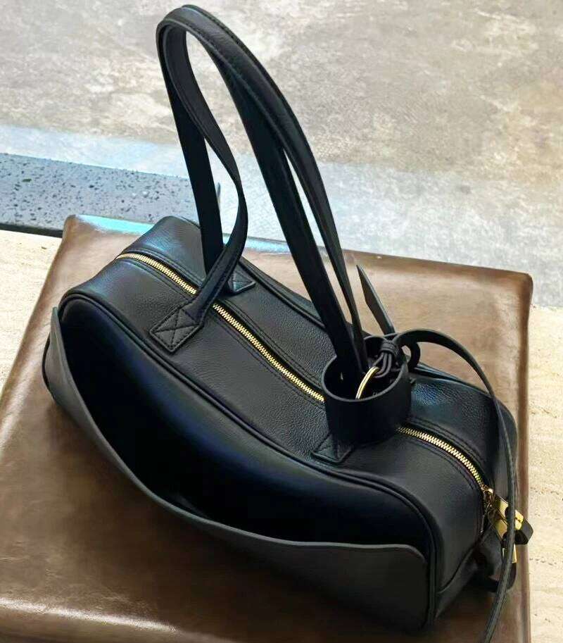 Genuine Leather Custom Initials Bowling Bags For Women Luxury Designer Handbags And Purses 2025 New In Cowhide Underarm Shoulder