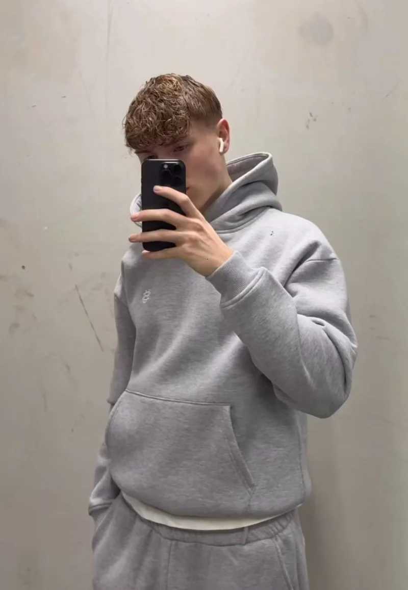 Y2k Men Set Fashion Street Harajuku Sportswear Retro Money Pattern Design New Set Trendy Hip Hop Casual Sports Pants Clothing W251110