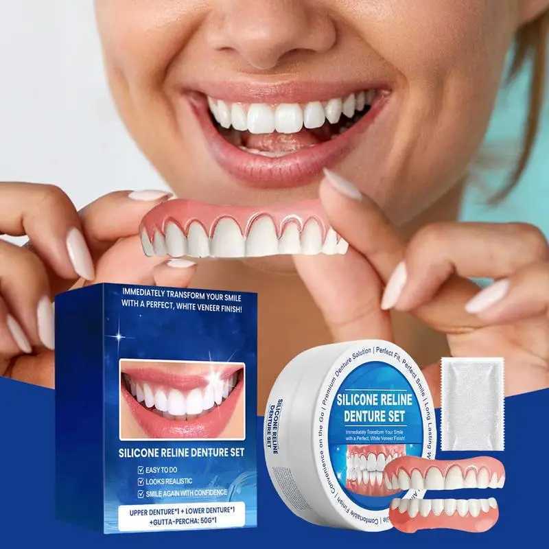 Silicone dental arch soft lining kit lightweight denture cover silicone upper and lower veneer soft lining kit M250410